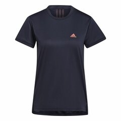 Футболка с коротким рукавом женская Adidas Aeroready Designed 2 Move, чёрная/синяя цена и информация | Спортивная одежда для женщин | 220.lv