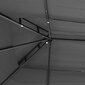 vidaXL nojume ar jumtu, 400x300x270 cm, antracītpelēka, tērauds цена и информация | Dārza nojumes un lapenes | 220.lv