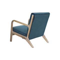 Кресло DKD Home Decor, дерево/полиэстер, 66x79x75 см, бирюзовый цвет цена и информация | Кресла в гостиную | 220.lv