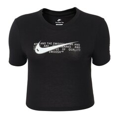 Sieviešu Krekls ar Īsām Piedurknēm Nike 010 Melns cena un informācija | Sporta apģērbs sievietēm | 220.lv