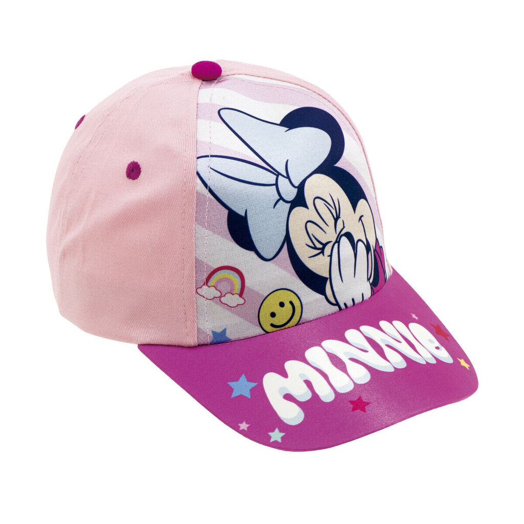 Bērnu cepure ar nagu Minnie Mouse Lucky Rozā (48-51 cm) цена и информация | Cepures, cimdi, šalles meitenēm | 220.lv