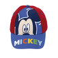 Bērnu cepure ar nagu Mickey Mouse Happy smiles Zils Sarkans (48-51 cm) цена и информация | Cepures, cimdi, šalles zēniem | 220.lv