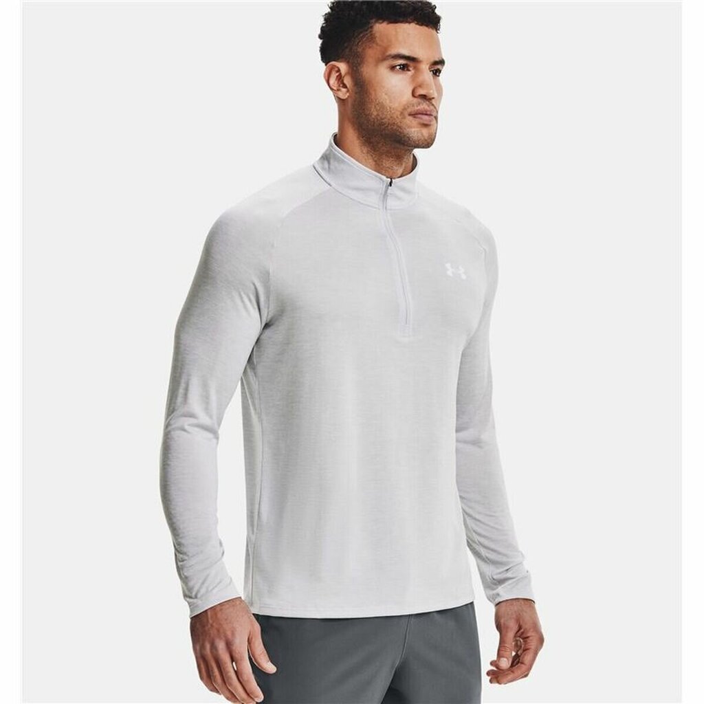 Vīriešu Krekls ar Garām Piedurknēm Under Armour Tech 2.0 1/2 Zip Balts cena un informācija | Sporta apģērbs vīriešiem | 220.lv