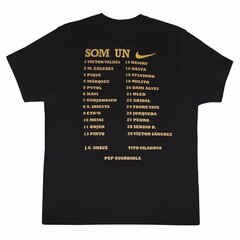 Спортивная футболка с коротким рукавом, мужская Nike Barça Triplete Чёрный цена и информация | Мужская спортивная одежда | 220.lv