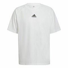Vīriešu Krekls ar Īsām Piedurknēm Adidas Essentials Brandlove Balts cena un informācija | Sporta apģērbs vīriešiem | 220.lv