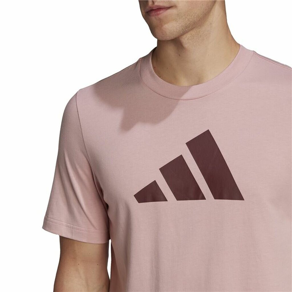 Vīriešu Krekls ar Īsām Piedurknēm Adidas Future Icons Gaiši Rozā cena un informācija | Sporta apģērbs vīriešiem | 220.lv