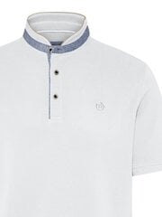 Vīriešu polo krekls Bugatti Grandad Collar Cont, Balts 562057293 cena un informācija | Vīriešu T-krekli | 220.lv
