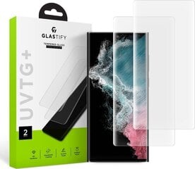 Aizsargstikls Glastify UVTG+ piemērots Samsung Galaxy S23 Ultra cena un informācija | Ekrāna aizsargstikli | 220.lv