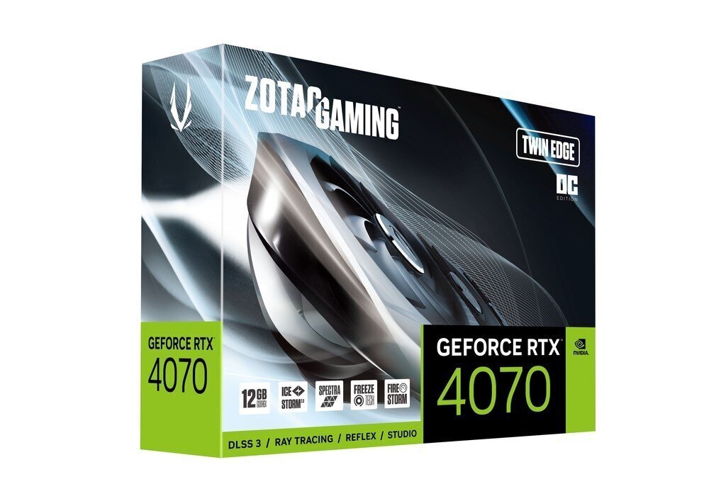 Zotac Gaming GeForce RTX 4070 Twin Edge OC (ZT-D40700H-10M) цена и информация | Videokartes (GPU) | 220.lv