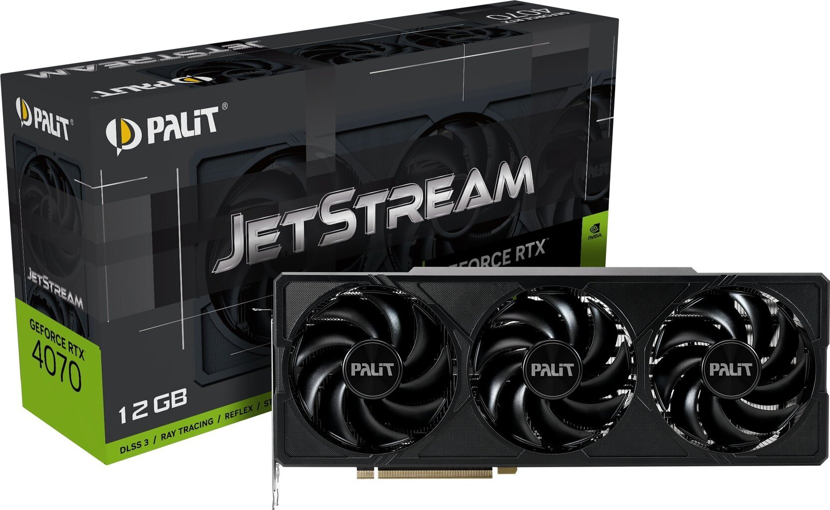 Palit GeForce RTX 4070 JetStream (NED4070019K9-1047J) цена и информация | Videokartes (GPU) | 220.lv