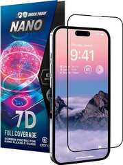 Aizsargstikls Crong 7D Nano Flexible piemērots iPhone 14 Pro Max cena un informācija | Ekrāna aizsargstikli | 220.lv