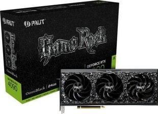 Palit GeForce RTX 4090 GameRock OmniBlack (NED4090019SB-1020Q) cena un informācija | Palit Datortehnika | 220.lv