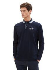 Tom Tailor мужская рубашка-поло с длинным рукавом, темно-синий цвет цена и информация | Мужские футболки | 220.lv