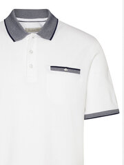 Vīriešu polo krekls Bugatti Contrast Collar, Balts 562057367 cena un informācija | Vīriešu T-krekli | 220.lv