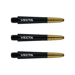 Šautriņu kātiņi Winmau Vecta, vidēji, 37 mm, melnas krāsas цена и информация | Дартс | 220.lv