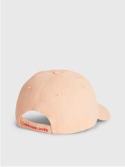 Cepure meitenēm Calvin Klein Monogram Baseball, Oranža 520883007 цена и информация | Шапки, перчатки, шарфы для девочек | 220.lv