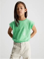 T-krekls meitenēm Calvin Klein Monogram Off Placed Cap 520883004 cena un informācija | Krekli, bodiji, blūzes meitenēm | 220.lv