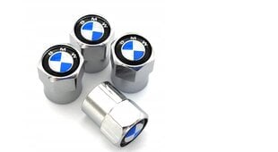 Riteņa vārsta vāks ar BMW emblēmu 4 gab. cena un informācija | BMW Auto preces | 220.lv