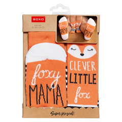 Zeķu komplekts Foxy mama / Clever little fox cena un informācija | Oriģinālas zeķes | 220.lv