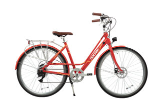 Elektriskais velosipēds Oolter Etta QR Stem, M izmērs, sarkans/brūns cena un informācija | Elektrovelosipēdi | 220.lv
