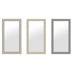 Настенное зеркало DKD Home Decor Стеклянный Серый Бежевый полистирол (56 x 2 x 76 cm) (3 pcs) цена и информация | Зеркала | 220.lv