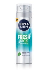 Nivea Men Fresh Kick Shaving Foam, 6 упаковочных наборов цена и информация | Косметика и средства для бритья | 220.lv