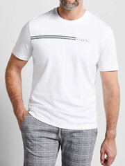 BUGATTI Multicoloured Stripe With Branding White 562057404 цена и информация | Мужские футболки | 220.lv