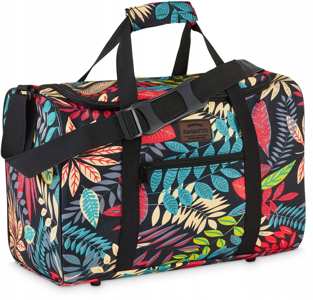 Ceļojumu viegli soma lidmašīna rokas bagāža 40x20x25 cm Zagatto krāsainu cena un informācija | Koferi, ceļojumu somas | 220.lv