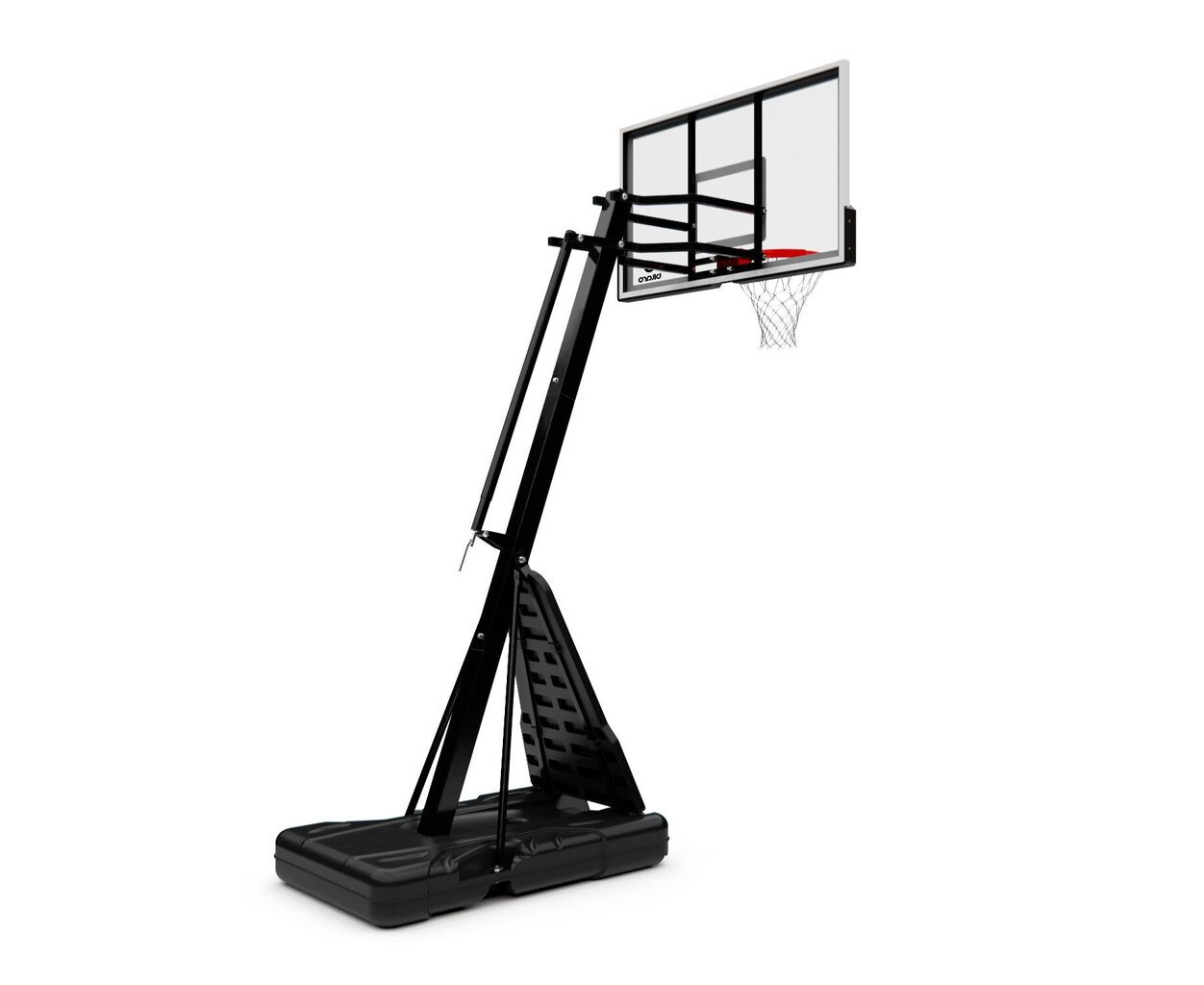 Mobilais basketbola statīvs Bilaro Orlando Class 136x80cm, 8mm rūdītā stikla цена и информация | Basketbola statīvi | 220.lv