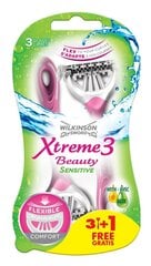 Vienreizlietojamais skuveklis WS Xtreme3 3+1PC, 5 iepakojumu komplekts цена и информация | Косметика и средства для бритья | 220.lv