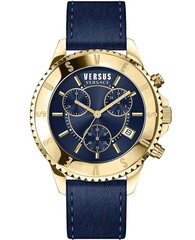 Vīriešu pulkstenis Versus Versace Tokyo Chrono Leather Blue cena un informācija | Vīriešu pulksteņi | 220.lv
