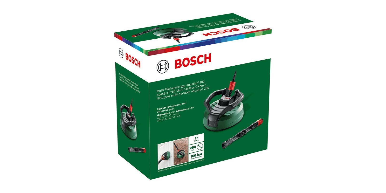 Dažādu virsmu mazgāšanas iekārta Bosch AquaSurf 280 цена и информация | Augstspiediena mazgātāji | 220.lv