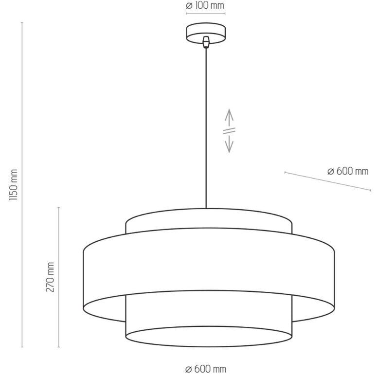 Piekaramā Lampa, Melns Zelts 25 W E27 cena un informācija | Piekaramās lampas | 220.lv