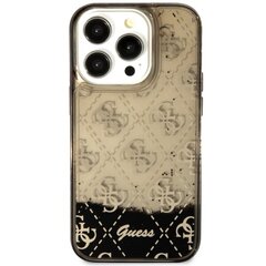 Чехол Guess GUHCP14LLC4PSGK для iPhone 14 Pro 6.1" hardcase Liquid Glitter 4G Transculent цена и информация | Чехлы для телефонов | 220.lv