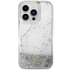 Чехол Guess GUHCP14LLCSGSGH для iPhone 14 Pro 6.1" hardcase Liquid Glitter Marble, белый цена и информация | Чехлы для телефонов | 220.lv