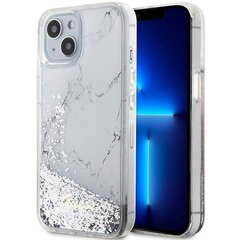 Чехол Guess GUHCP14SLCSGSGH для iPhone 14 6.1" hardcase Liquid Glitter Marble, белый цена и информация | Чехлы для телефонов | 220.lv