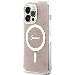 Guess GUHMP13LH4STP iPhone 13 Pro | 13 6.1" różowy|pink hardcase 4G MagSafe cena un informācija | Telefonu vāciņi, maciņi | 220.lv