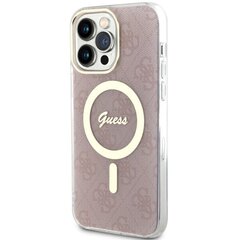 Чехол Guess GUHMP13XH4STP для iPhone 13 Pro Max 6.7" hardcase 4G MagSafe, розовый цена и информация | Чехлы для телефонов | 220.lv