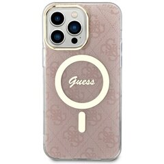 Чехол Guess GUHMP13XH4STP для iPhone 13 Pro Max 6.7" hardcase 4G MagSafe, розовый цена и информация | Чехлы для телефонов | 220.lv