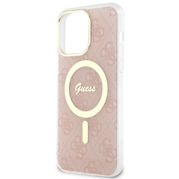 Guess GUHMP13XH4STP iPhone 13 Pro Max 6.7" różowy|pink hardcase 4G MagSafe cena un informācija | Telefonu vāciņi, maciņi | 220.lv