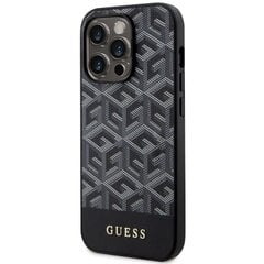 Чехол Guess GUHMP14LHGCFSEK для iPhone 14 Pro 6.1" hardcase GCube Stripes MagSafe, черный цена и информация | Чехлы для телефонов | 220.lv