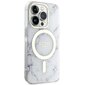 Guess GUHMP14LPCUMAH iPhone 14 Pro 6.1" biały|white hardcase Marble MagSafe цена и информация | Telefonu vāciņi, maciņi | 220.lv