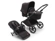 Bugaboo Fox Cub universālie rati, Black/Midnight Black-Midnight Black cena un informācija | Bērnu rati | 220.lv