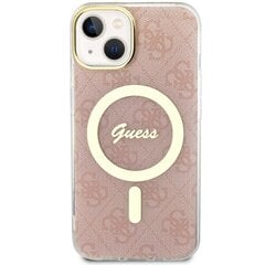 Чехол Guess GUHMP14MH4STP для iPhone 14 Plus 6.7" hardcase 4G MagSafe, розовый цена и информация | Чехлы для телефонов | 220.lv