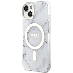 Guess GUHMP14MPCUMAH iPhone 14 Plus 6.7" biały|white hardcase Marble MagSafe цена и информация | Чехлы для телефонов | 220.lv