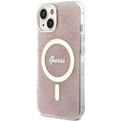 Чехол Guess GUHMP14SH4STP для iPhone 14 6.1" hardcase 4G MagSafe, розовый цена и информация | Чехлы для телефонов | 220.lv