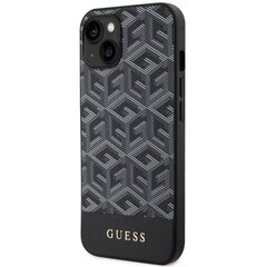 Чехол Guess GUHMP14SHGCFSEK для iPhone 14 6.1" hardcase GCube Stripes MagSafe, черный цена и информация | Чехлы для телефонов | 220.lv