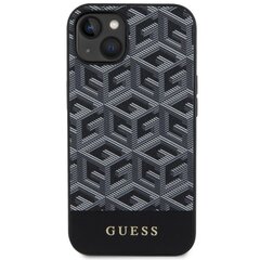 Чехол Guess GUHMP14SHGCFSEK для iPhone 14 6.1" hardcase GCube Stripes MagSafe, черный цена и информация | Чехлы для телефонов | 220.lv