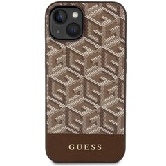 Чехол Guess GUHMP14SHGCFSEW для iPhone 14 6.1" hardcase GCube Stripes MagSafe, коричневый цена и информация | Чехлы для телефонов | 220.lv