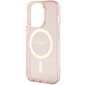 Guess GUHMP14XHCMCGP iPhone 14 Pro Max 6.7" różowy|pink hardcase Glitter Gold MagSafe cena un informācija | Telefonu vāciņi, maciņi | 220.lv